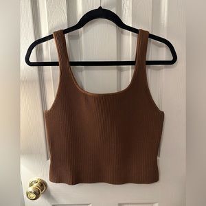 Aritzia Babaton Squareneck Sculpt Knit tank